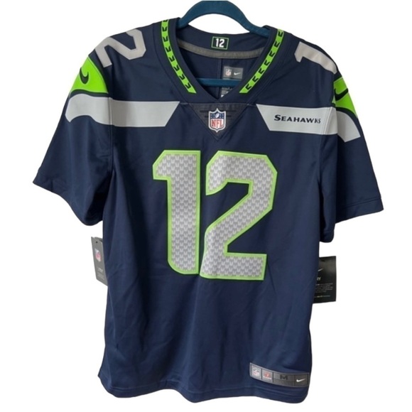 NFL/Nike, Men's 12th Fan College Seattle Seahawks Game Team Jersey. Size: M. NWT - Picture 1 of 16
